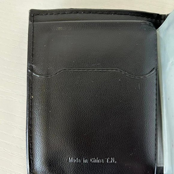 Amity Genuine Black Leather Indexer Billfold- Made in U.S.A. - Picture 7 of 10